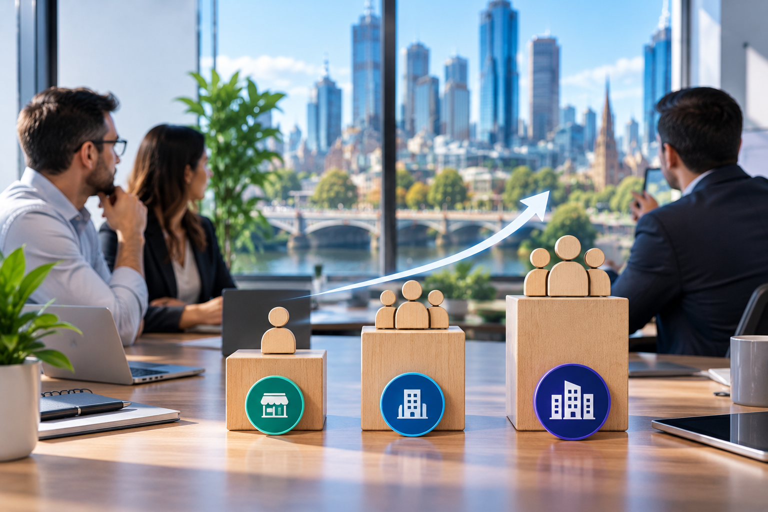Melbourne business leaders comparing IT support options